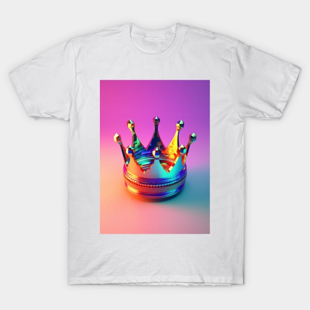 Iridescent King T-Shirt by johnsalonika84